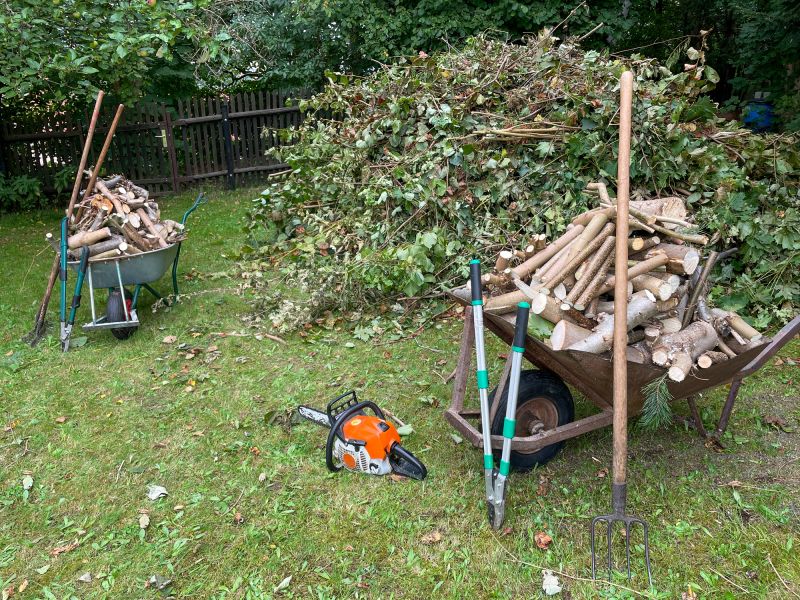 Clearing Debris from a Yard